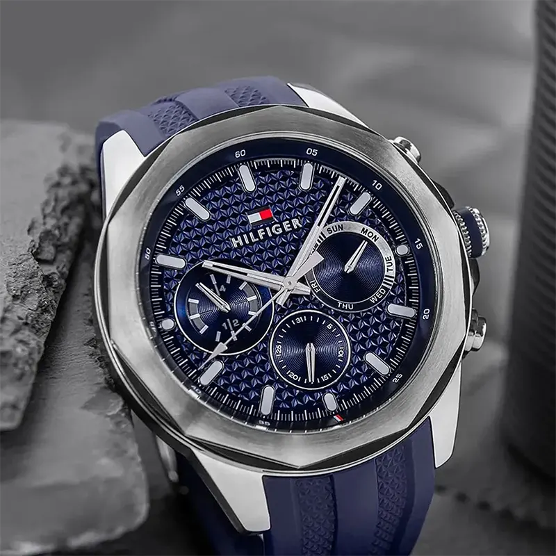 Tommy Hilfiger Lars Multifunction Navy Blue Dial Men's Watch- 1710649
